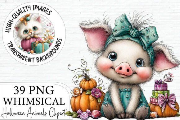 Download Whimsical Halloween Animals Clipart - Whimsical Collection