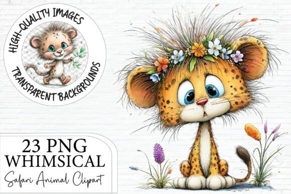 Download Whimsical Safari Animal Clipart - Whimsical Collection