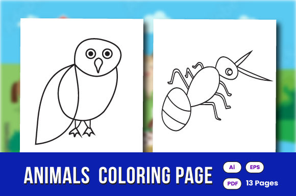 Download Cute Animal Coloring Pages for Children - Child Collection