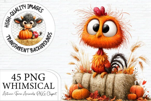 Download Whimsical Autumn Farm Animals Clipart - Whimsical Collection