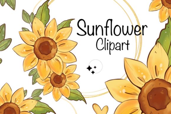 Download Sunflower Digital Clipart Set - Digital clipart set Collection