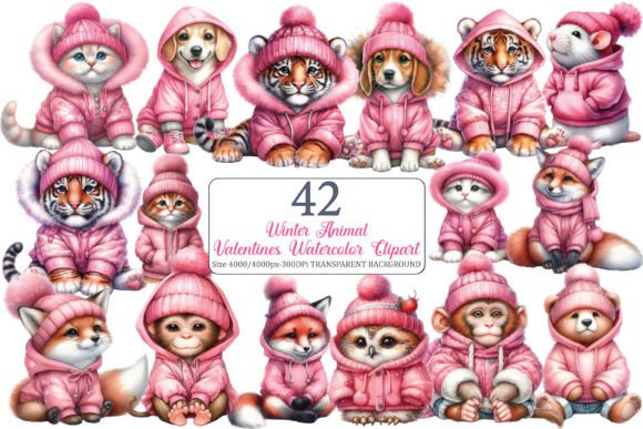 Download Cute Winter Animals Clipart Sublimation - Winter animals Collection