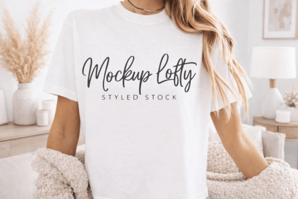Download Comfort Colors 3023CL White Shirt Mockup - Premium Resources